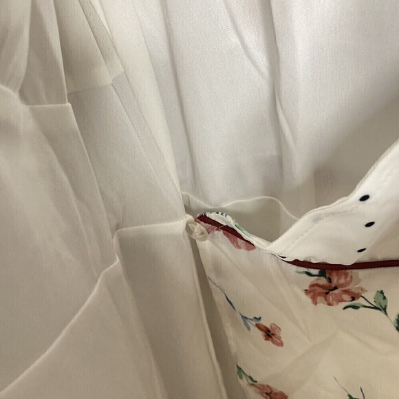 ASOS Fashion Union Wrap Dress White Pink Floral Polka Dot NWT Sz US 8 UK 12 - Picture 13 of 16